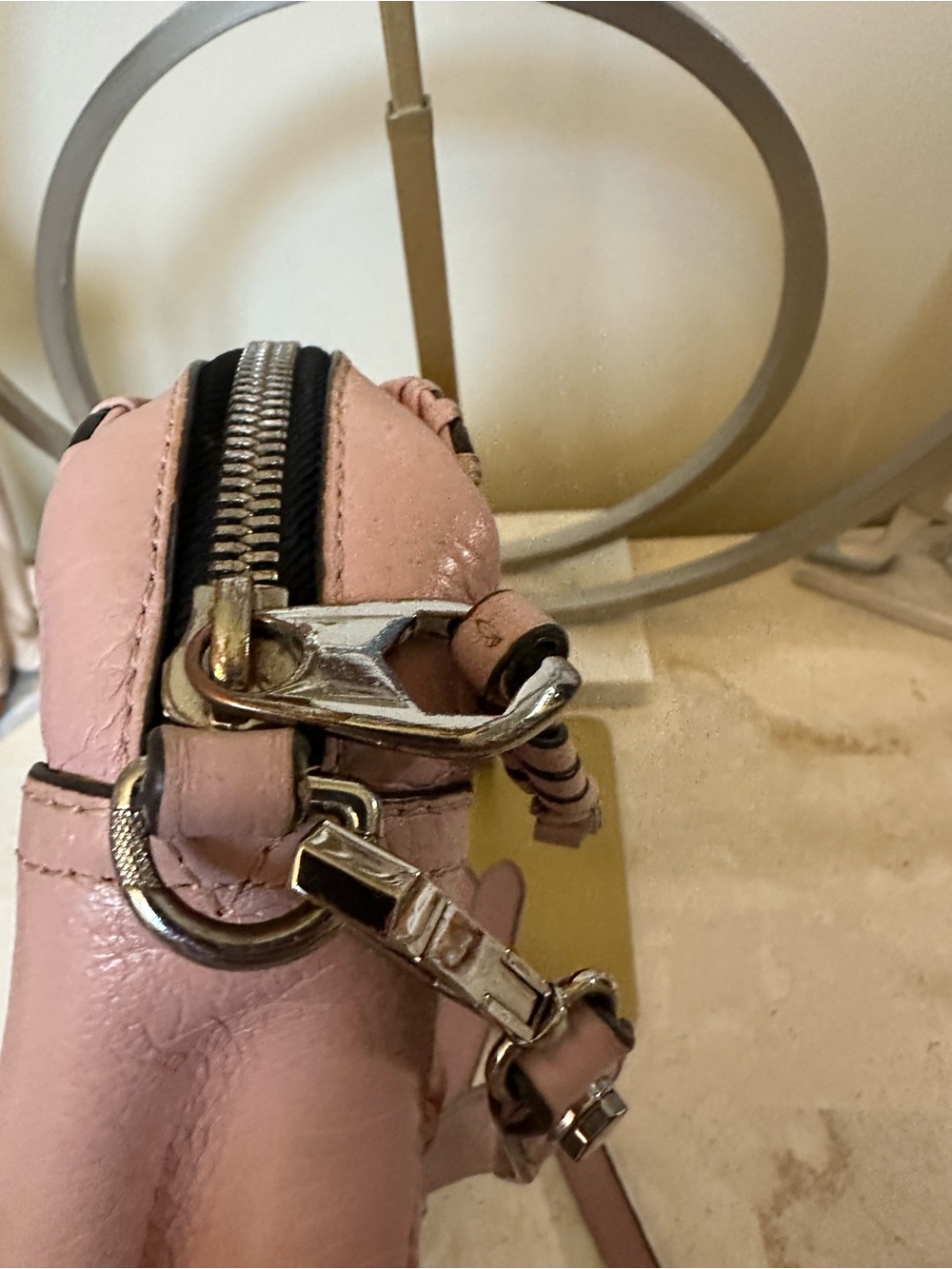 orYANY Pink Leather Crossbody Bag - Women - Picture 8 of 14